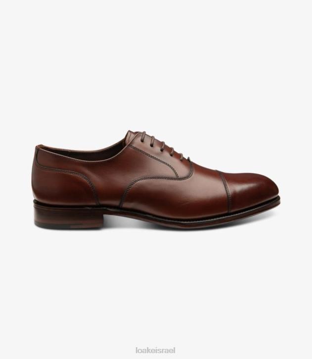 Loake 2P6L140 stonegate מהגוני צרוב קשרים פשוטים