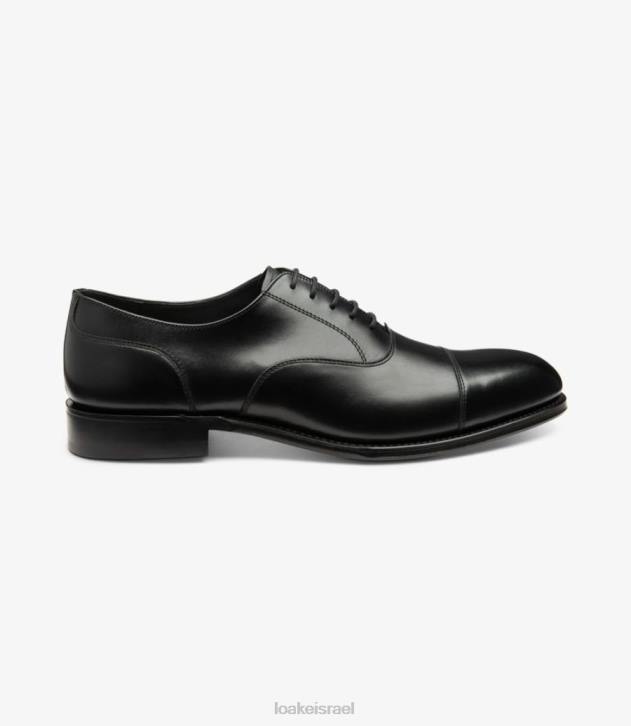 Loake 2P6L142 stonegate שחור פחם קשרים פשוטים