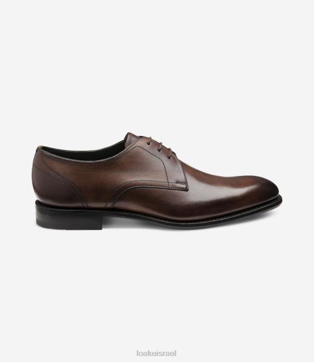 Loake 2P6L157 את'רטון חום כהה קשרים פשוטים