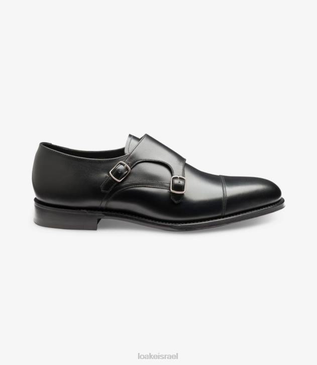 Loake 2P6L200 תוֹתָח שָׁחוֹר נעלי נזיר