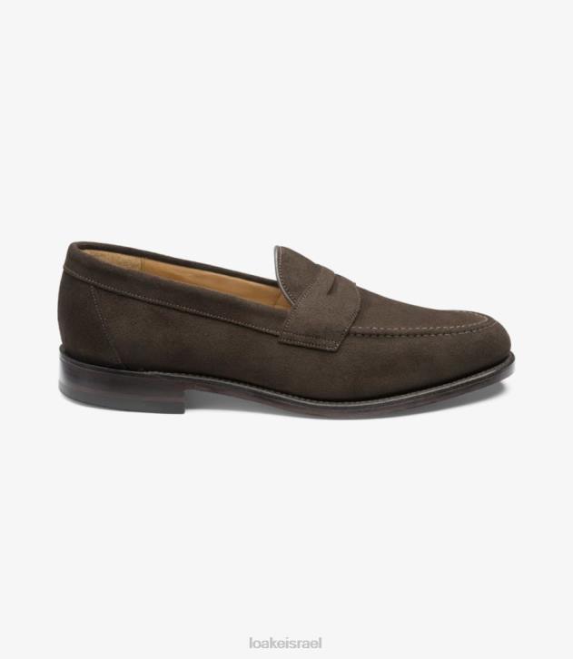 Loake 2P6L54 קֵיסָרִי זמש חום כהה מוֹקָסִינִים