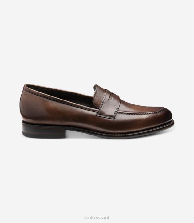 Loake 2P6L58 wiggins חום כהה מוֹקָסִינִים