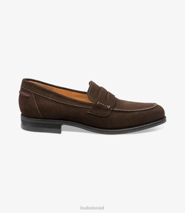 Loake 2P6L59 356 זמש חום כהה מוֹקָסִינִים