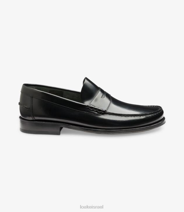 Loake 2P6L62 פרינסטון שָׁחוֹר מוֹקָסִינִים