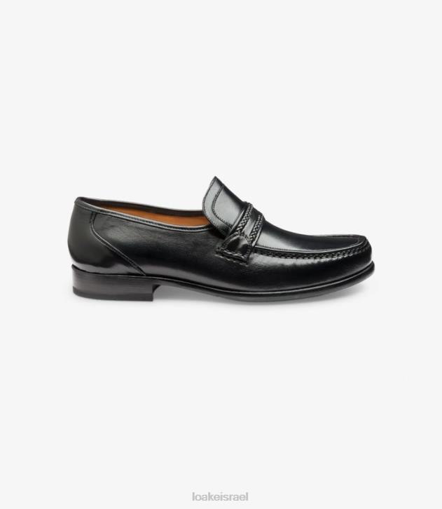 Loake 2P6L65 רומא שָׁחוֹר מוֹקָסִינִים