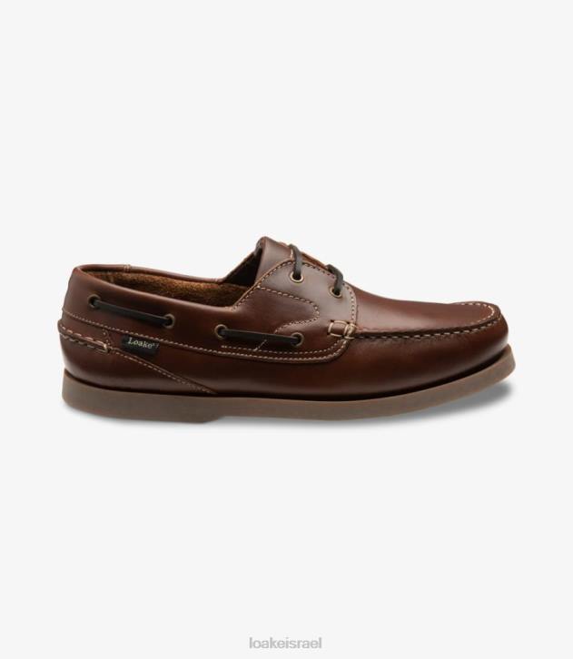 Loake 2P6L77 לימינגטון חום כהה נעלי סירה