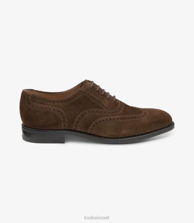 Loake 2P6L24 302 זמש חום brogues